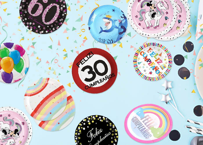 Platos 30 Birthday para cumpleaños • Mi Fiesta de Papel