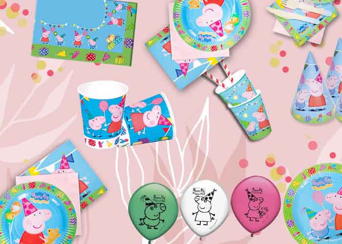 Decoración para Cumpleaños de Peppa Pig. Artículos para Fiestas Infantiles
